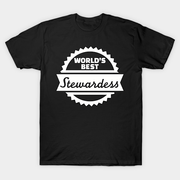 World's best Stewardess T-Shirt by Designzz